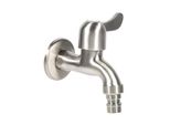G1/2'' Rubinetto Vasca Lavatrice 304 Acciaio Inox Cromo Rubinetto Clod (Bocca Affilata)