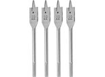 4Pcs Set Di Punte Piatte Per Legno In Acciaio Ad Alto Tenore Di Carbonio Vanga Strumenti Per La Lavorazione Del Legno 22Mm