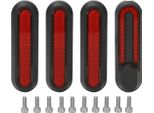 4Pcs Scooter Adesivi Riflettenti Per La Copertura Protettiva Mozzo Anteriore Mozzo Ruota Da Xiaomi
