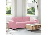Vidaxl | Divano 3 Posti | Con Cuscini In Velluto Rosa