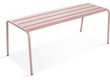 Panca Da Giardino In Acciaio Rosa - Oviala Palavas