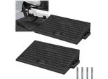 Jayseuw Rampe A 2 Posti Con Maniglie Rampa Marciapiede In Gomma Rampa Sedia A Rotelle Rampa Soglia Marciapiede Per Rollator Moto 49X30X11Cm