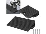 Jayseuw Rampa Per Marciapiede Con Maniglie 2X Rampe Per Marciapiede In Gomma Rampa Per Sedia A Rotelle Portatile 49X30X11Cm Antiscivolo Per Sedia A Rotelle Auto