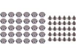 30 Set Di Rivetti E Viti 8 Mm Di Zinco Che Posano I Rivetti A Testa Esagonale Cava 6 Mm Di Viti Di Ferro Incrociate Per La Decorazione Della Borsa Di Artigianato In Pelle Gunmetal