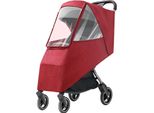 Copertura Antipioggia Passeggino Universale Viaggio Toddler Tempo Scudo Impermeabile Antivento Antipolvere Antifreddo Passeggino Copertura Antipioggia Vino Rosso