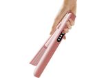 Inf Piastra Per Capelli Senza Fili Usb Ricaricabile Con Piastre In Ceramica Tormalina - Rosa