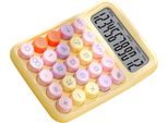 Calcolatrice Colorata Tastiera Meccanica Calcolatrice Calcolatrice Elettronica Da Tavolo Per Casa Scuola Ufficio Giallo