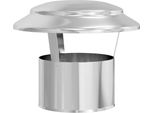 Vidaxl Parapioggia Camino Argento 25 X 25 X 20 Cm In Acciaio Inox