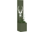Vidaxl Telo Frangivista Da Giardino Verde Oliva 32 X 32 X 150 Cm