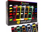 Colori Acrilici In Tubetto Set Di Colori Acrilici Professionali 12X75 Ml