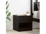 Vidaxl Comodino 2 Pezzi Look Rovere Nero 40 X 39 X 40 Cm