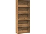 Maison Exclusive - Libreria Rovere Artigianale 80X30X189 Cm In Legno Multistrato