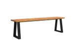 Syfax™ Panca Con Bordi Vivi 160 Cm In Legno Massello Di Acacia