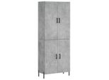 Syfax™ Credenza Grigio Cemento 69,5X34X180 Cm In Legno Multistrato