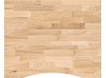 Syfax™ Piano Scrivania 100X80X2,5 Cm Rovere Massello Non Trattato