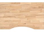 Syfax™ Piano Scrivania 80X60X2,5 Cm Rovere Massello Non Trattato