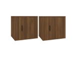 Syfax™ Comodini 2 Pz Rovere Marrone 50X39X47 Cm