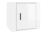 Syfax™ Comodino Bianco Lucido 50X39X47 Cm