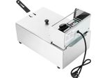 Friggitrice Elettrica, Doppia Vasca, Temperatura Regolabile, 1 Vasca 6 Litri