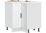Syfax™ Mobile Base Ad Angolo Cucina Lucca Bianco In Legno Multistrato