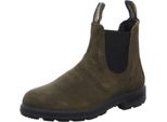 Blundstone 510 Original In Pelle Scamosciata Cerata Oliva Scuro - Stivali Corti Blundstone