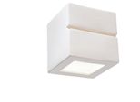 Lampada Da Parete In Ceramica Leo Line 1Xe27 15W Ceramica 14X14X14Cm Sollux Lighting