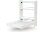 AT4 - Fasciatoio Pieghevole A Parete/Muro Eazy Legno - Bianco - 78 X 56 X 78 Cm