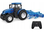 Trattore Grande Blu Telecomandato Con Coltivatore, Fun Little Farmer