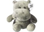 Printwear | Ippopotamo Di Peluche Hippo / 20 X 13 X 20 Cm - Colore: Grigio - Dimensioni: 20 X 13 X 20 Cm