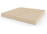 Tappetino Da Ginnastica In 2 Parti 100X100X10 Beige | Tappetino Morbido | Tappetino Da Ginnastica | Tappetino Fitness