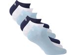 Fila Calzini Da Ginnastica Unisex, Confezione Da 6 - Invisibili, Calzini Corti, Logo (2X 3 Paia) Sky 35-38
