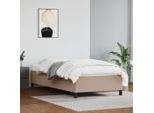 The Living Store Rete Cappuccino Marrone 80X200 Cm In Pelle Finta