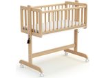 AT4 - Culla Co-Sleeping Evolutiva Essentiel Legno - Faggio Verni - 40 X 80 - 88 X 52 X 90 Cm