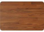 Vidaxl Piano Lavabo Marrone Scuro 60X40X2,5 Cm In Legno Massiccio Trattato