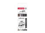 Uni-Ball PIN/5 Pf ASP012 Uni-Ball Pin Pf "Lettering"" Fineliner, Set Da 5"
