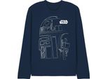 Star Wars - T-Shirt Unisex Uomo/Donna, Manica Lunga TV28600 (Xxl) (Navy)