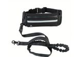 Set Guinzaglio Da Corsa Berry Con Ammortizzatore Nero