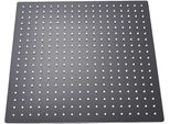 Doccia A Pioggia, Acciaio Inox, Design Quadrato, Tappetino Nero Da 20 Pollici