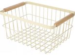 Cestino In Metallo, Con Manici In Legno, Altezza: 130 Mm, Lunghezza: 245 Mm, Larghezza: 180 Mm