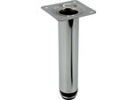 Gambe Regolabili Per Mobili In Acciaio Cromato, Altezza 15 Cm, Design Elegante E Minimalista, Complemento Perfetto Per Interni Moderni.
