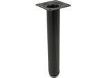Supporto Regolabile Per Gambe Di Mobili In Nero Opaco, Altezza 20 Cm, Elegante Stile Minimalista Per Interni Moderni.