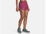Pantaloncini Under Armour Ua Fly By 3'' - Fucsia Crepuscolo, Taglia:S