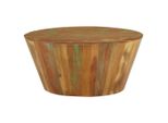 Syfax™ Tavolino Da Salotto Ø65X31 Cm In Legno Massello Di Recupero