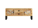 Syfax™ Mobile Porta Tv 110X30X45 Cm In Legno Massello Di Mango Grezzo