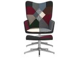 Syfax™ Sedia Relax Con Sgabello In Tessuto Patchwork