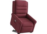 Syfax™ Poltrona Alzapersona Reclinabile Rosso Vino In Tessuto