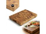 Tagliere In Rovere End Grain Verticale 30X40 Premium Con Piedini