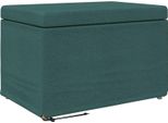 Vidaxl Sgabello Verde Scuro 61 X 41 X 40 Cm Tessuto E Legno Pressato