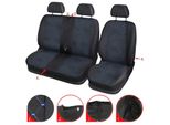 Coprisedili Per Autobus 2+1 Per Vw Transporter T5 2003-2015 Coprisedili In Tessuto Poliestere Blu