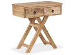 Syfax™ Tavolino Da Salotto In Legno Massello Di Mango 65X40X76 Cm